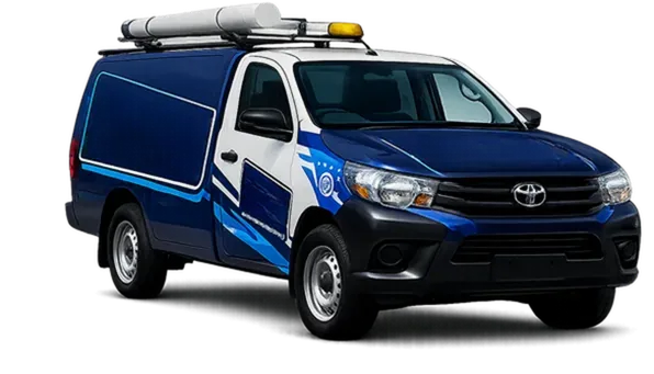 Licensed plumber van servicing Kensington