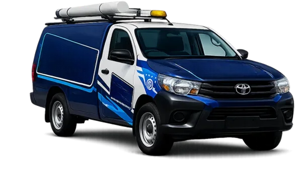 Service van on its way to a Kensington job